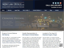 Tablet Screenshot of mjmlawoffice.com